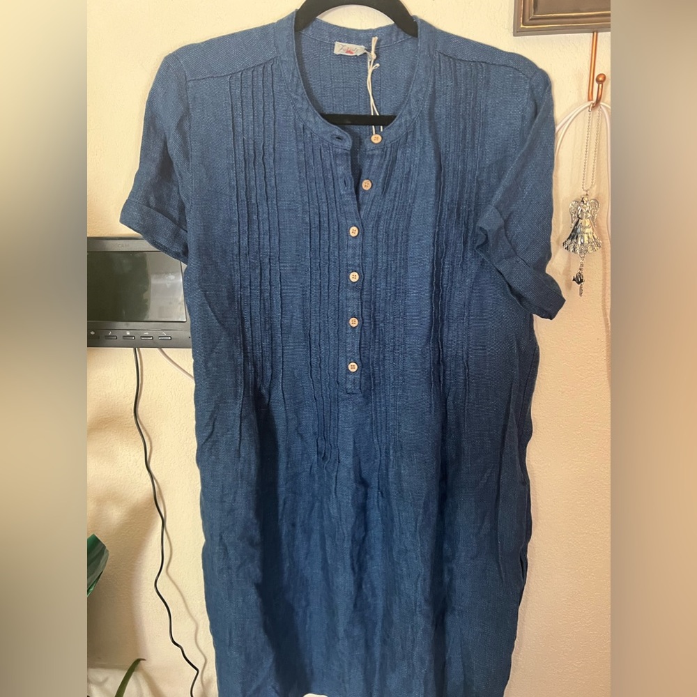 Faherty denim style dress. Brand new with tags